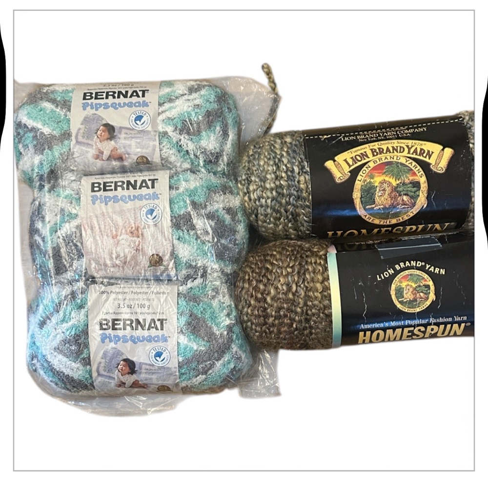 BERNAT & LION BRAND yarn bundle